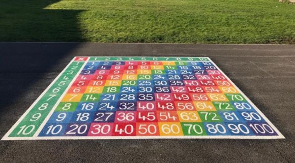 TME011-10SF Multiplication Table Solid 10 x 10 New