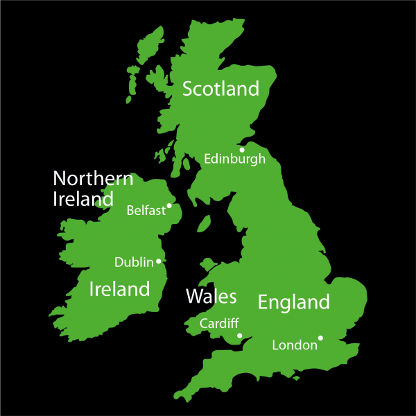 TME017-UK British Isles Map