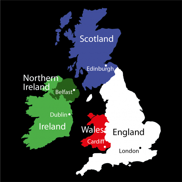 TME017-UKMC British Isles Map Multicoloured