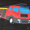 fire engine thermoplastic playground markingjpg