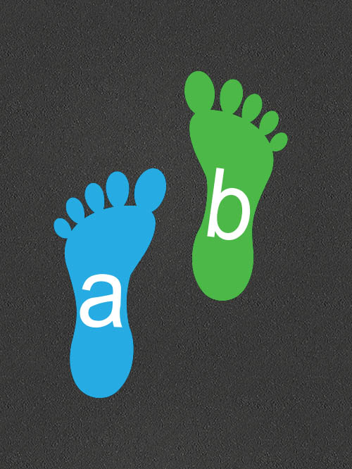 TME015-AF Alphabet Footprints