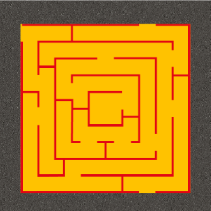 4 metre square thermoplastic maze